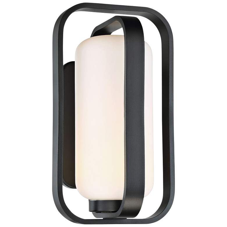 Image 1 dweLED Vertigo 16 inch High Black LED Outdoor Wall Light