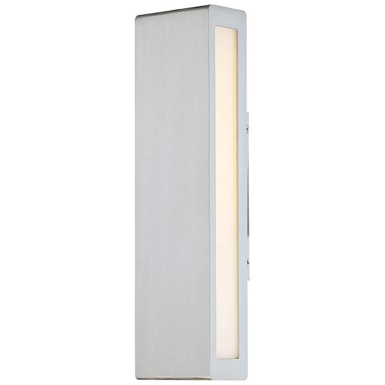 Image 1 dweLED Verve 14 inch High Brushed Aluminum LED Outdoor Wall Light