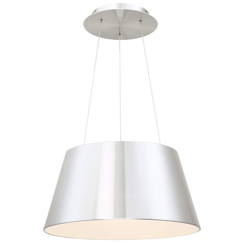 Image 1 dweLED Vida 18" Wide Brushed Aluminum LED Pendant Light