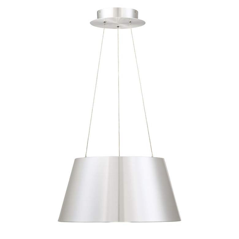 Image 2 dweLED Vida 18" Wide Brushed Aluminum LED Pendant Light more views
