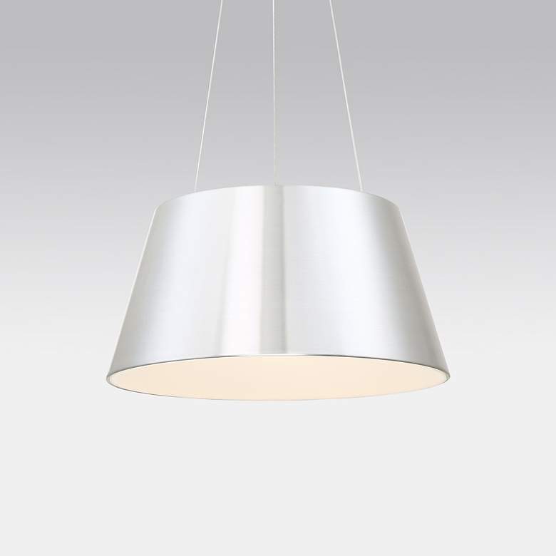 Image 4 dweLED Vida 24" Wide Brushed Aluminum LED Pendant Light more views