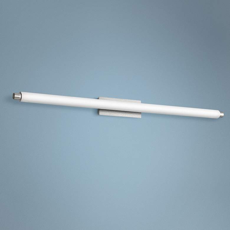 Image 1 dweLED Vista 38 1/2" Wide Brushed Aluminum LED Bath Light