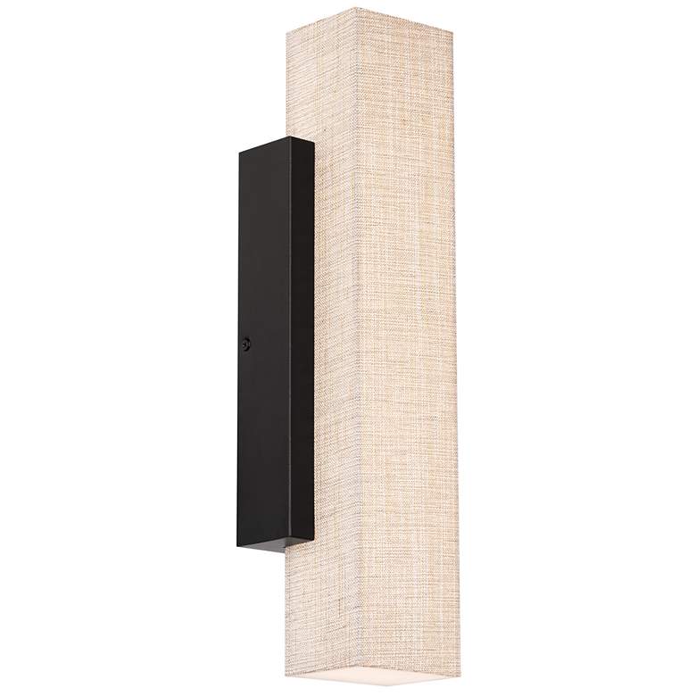 Image 3 dweLED Volga 17 3/4" High Black LED Wall Sconce