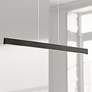 dweLED Volo 54" Wide Black Bar LED Modern Linear Pendant