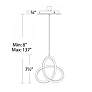 4_dweLED Vornado 7 1/2" Wide Chrome LED Mini Pendant more views