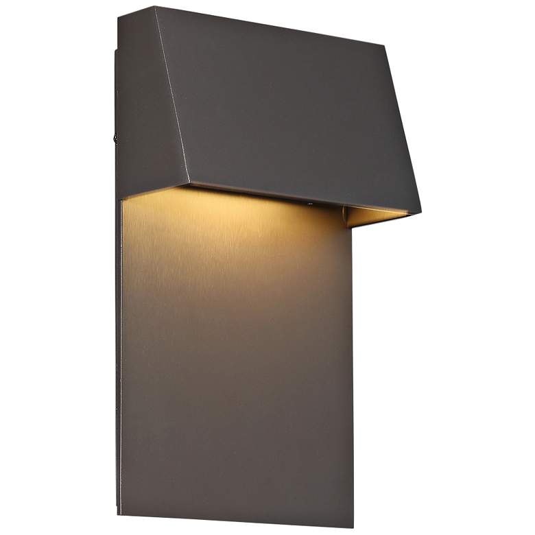 Image 1 dweLED Zealous 10 inch High Bronze LED Outdoor Wall Light