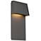 dweLED Zealous 14" High Bronze LED Outdoor Wall Light