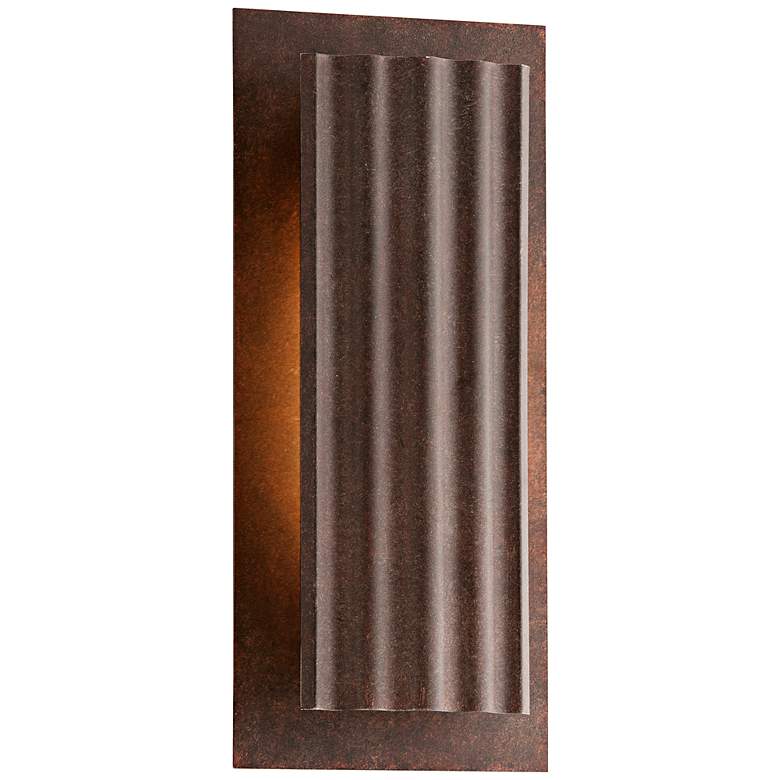 Image 1 Dwell Country Rust 13 3/4 inch High LED Outdoor Wall Light
