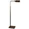 Dwight Modern Bronze Finish Metal Adjustable Pharmacy Floor Lamp
