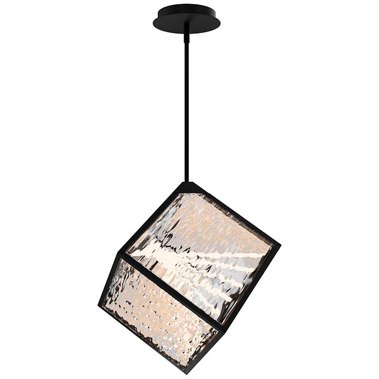 Image 2 Dyce 17"H x 14.13"W 1-Light Pendant in Black more views