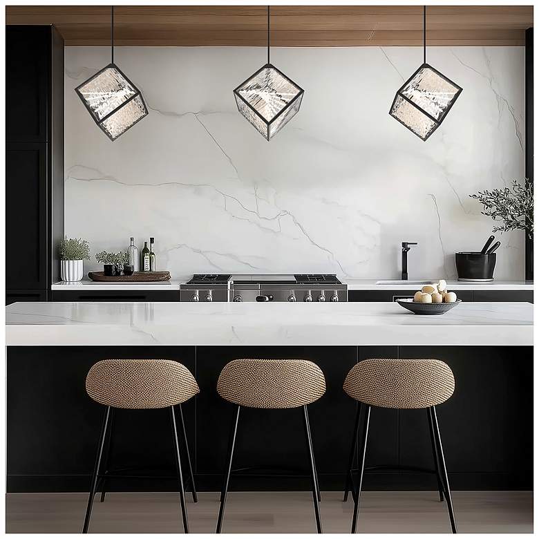 Image 5 Dyce 17"H x 14.13"W 1-Light Pendant in Black more views