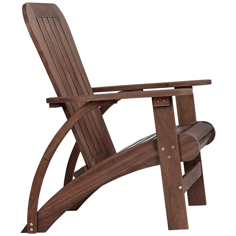 Image 6 Dylan Dark Wood Outdoor Adirondack Chair more views