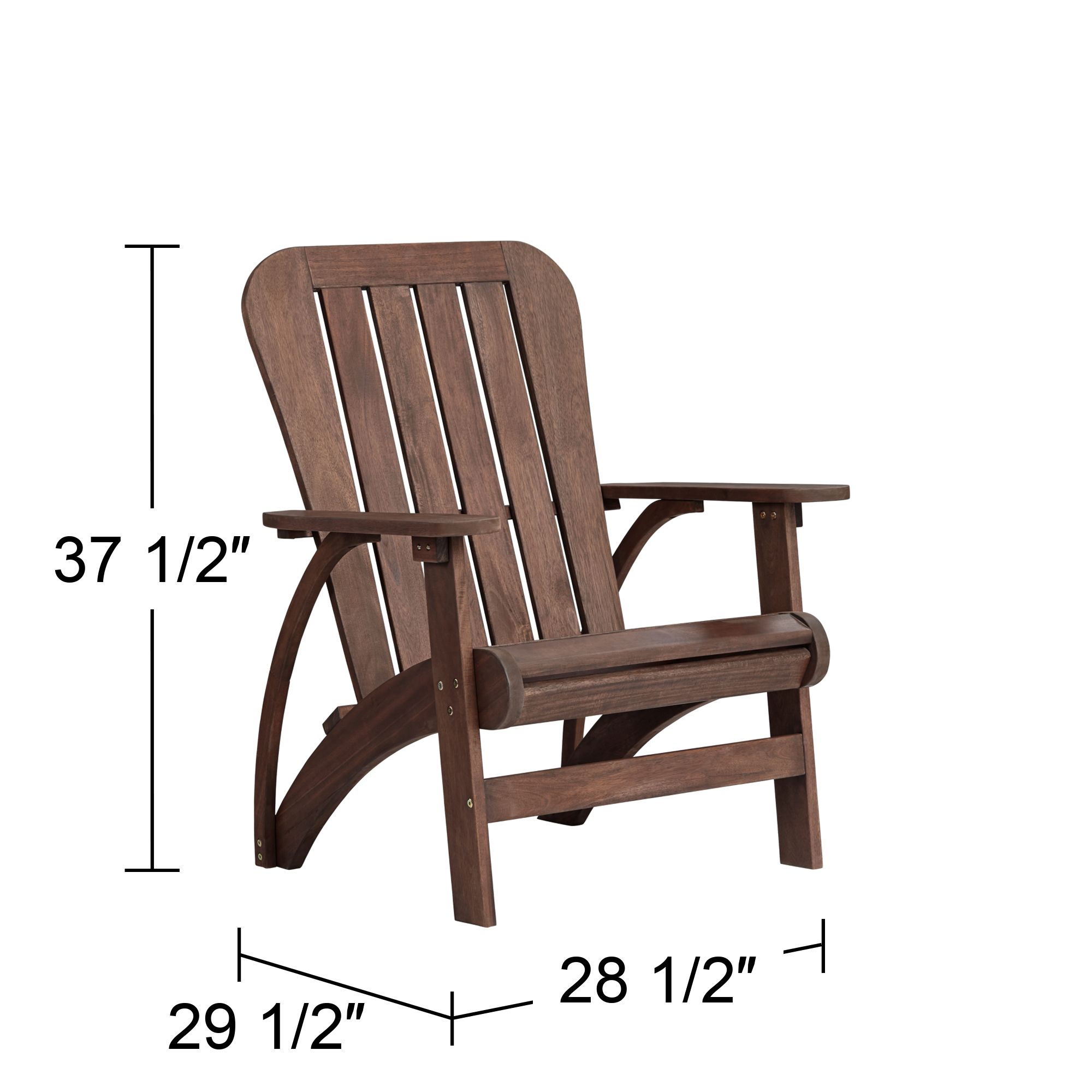 Dylan Dark Wood Outdoor Adirondack Chair
