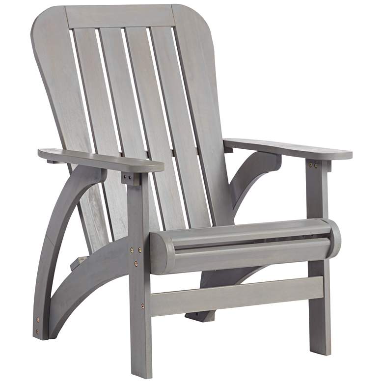 Image 2 Dylan Gray Wash Wood Adirondack Chair