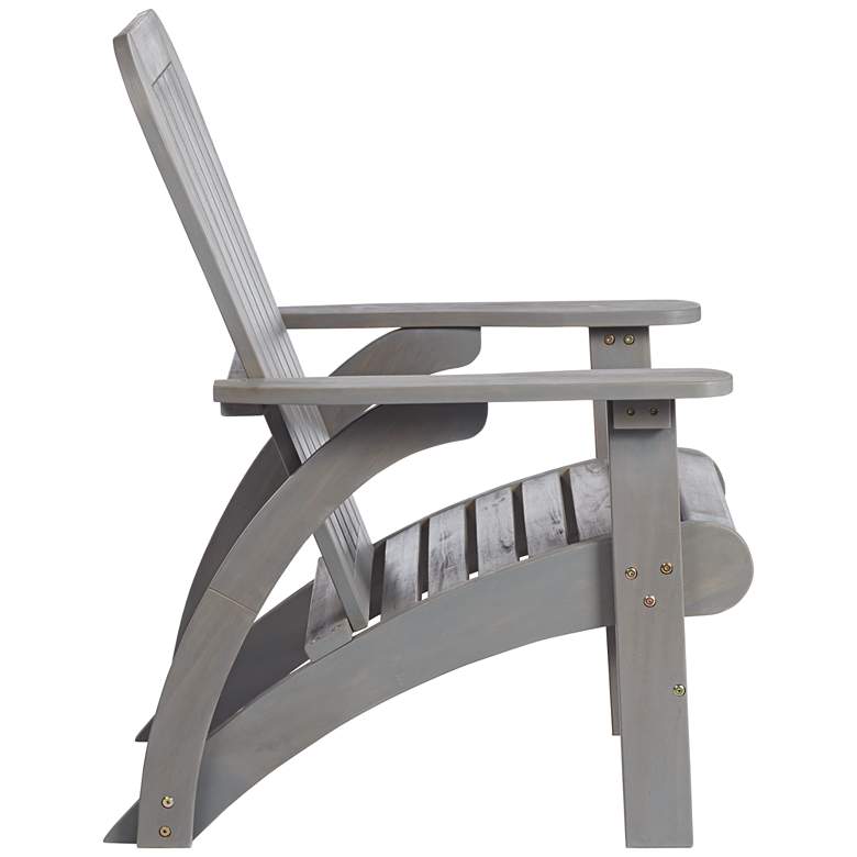 Image 6 Dylan Gray Wash Wood Adirondack Chair more views