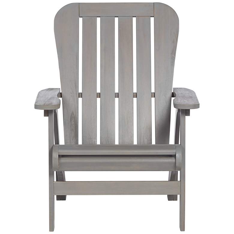 Dylan Gray Wash Wood Porch or Patio Adirondack Chairs Set of 2 more views