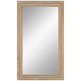 Image2 of Dylann Cream-Washed Wood 28"x 47 1/4" Rectangular Wall Mirror