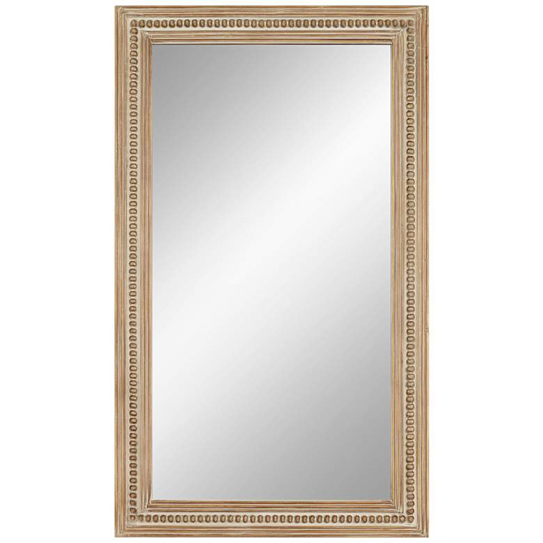 Image 2 Dylann Cream-Washed Wood 28 inchx 47 1/4 inch Rectangular Wall Mirror