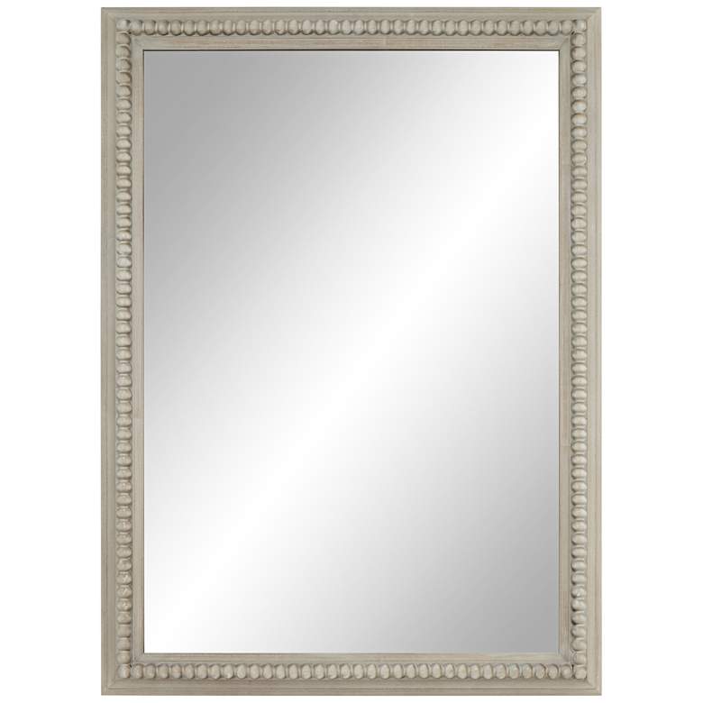Image 2 Dylann Gray-Washed Wood 25 1/2" x 35" Rectangular Wall Mirror