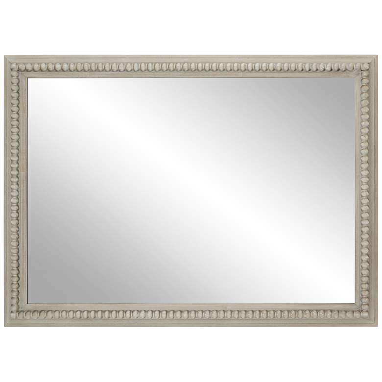 Image 5 Dylann Gray-Washed Wood 25 1/2" x 35" Rectangular Wall Mirror more views