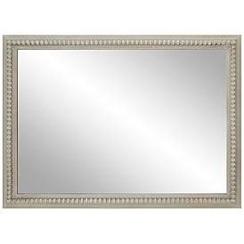 Image5 of Dylann Gray-Washed Wood 25 1/2" x 35" Rectangular Wall Mirror more views