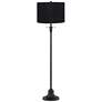 1_Dyna 58" High Black and Black Hardback Shade 2-Light Floor Lamp