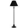 1_Dyna 58" High Black and Black Pleated Shade 2-Light Floor Lamp