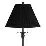 2_Dyna 58" High Black and Black Pleated Shade 2-Light Floor Lamp more views