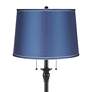 2_Dyna 58" High Black and Royal Blue Shade 2-Light Floor Lamp more views