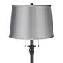 2_Dyna 58" High Black and Satin Gray Shade 2-Light Floor Lamp more views