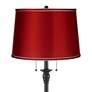 2_Dyna 58" High Black and Satin Red Shade 2-Light Floor Lamp more views