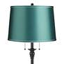 2_Dyna 58" High Black and Soft Teal Shade 2-Light Floor Lamp more views
