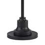 4_Dyna 58" High Black and Taupe Burlap Shade 2-Light Floor Lamp more views