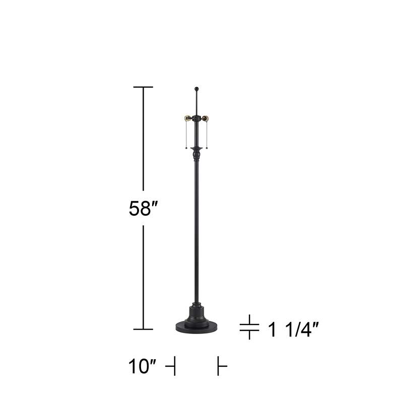Image 4 Dyna 58" High Black Floor Lamp Base more views