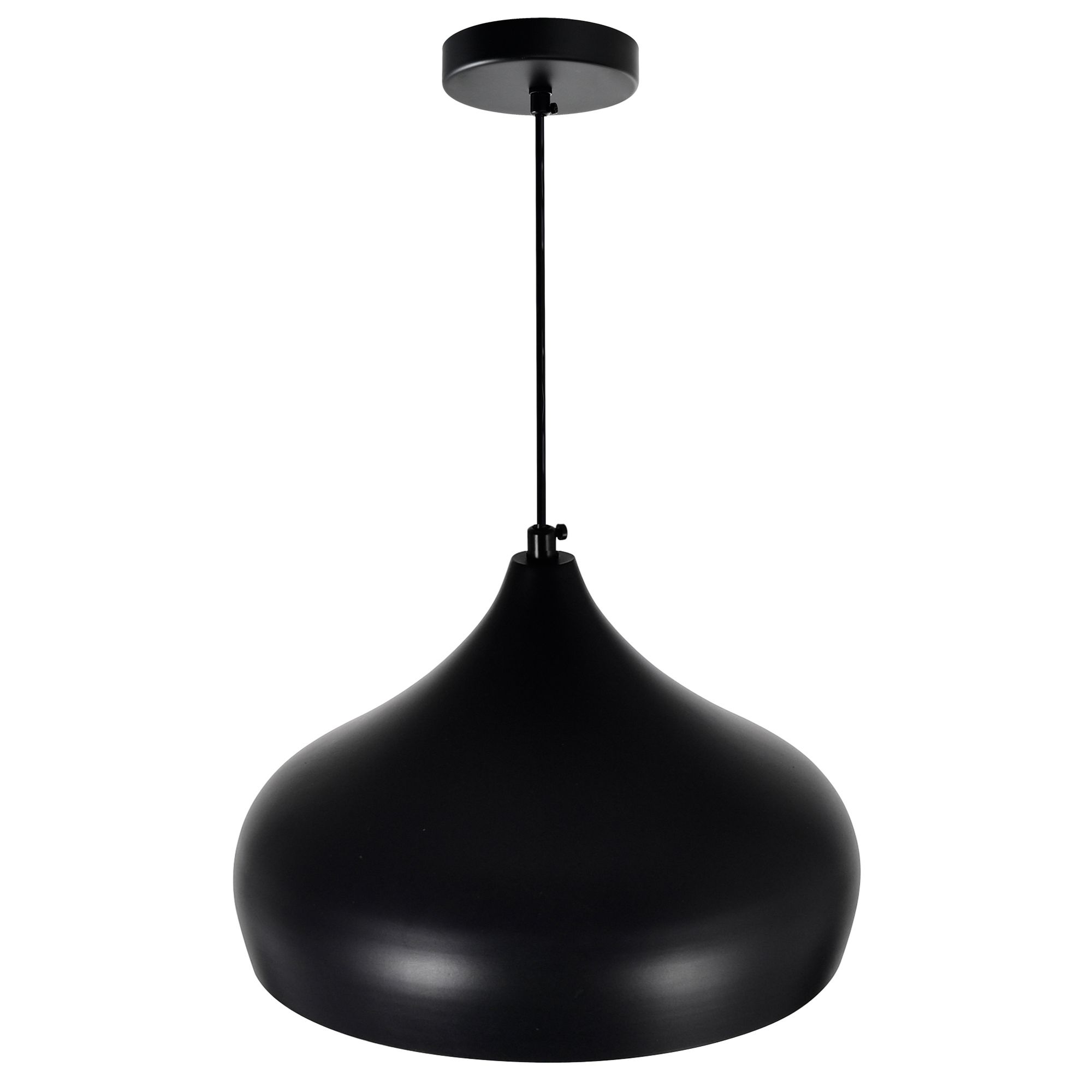 Image 3 Dynamic 1 Light 16in Black Down Pendant more views