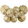 Dynasty 33 1/2" Wide Gold Fan Wall Art