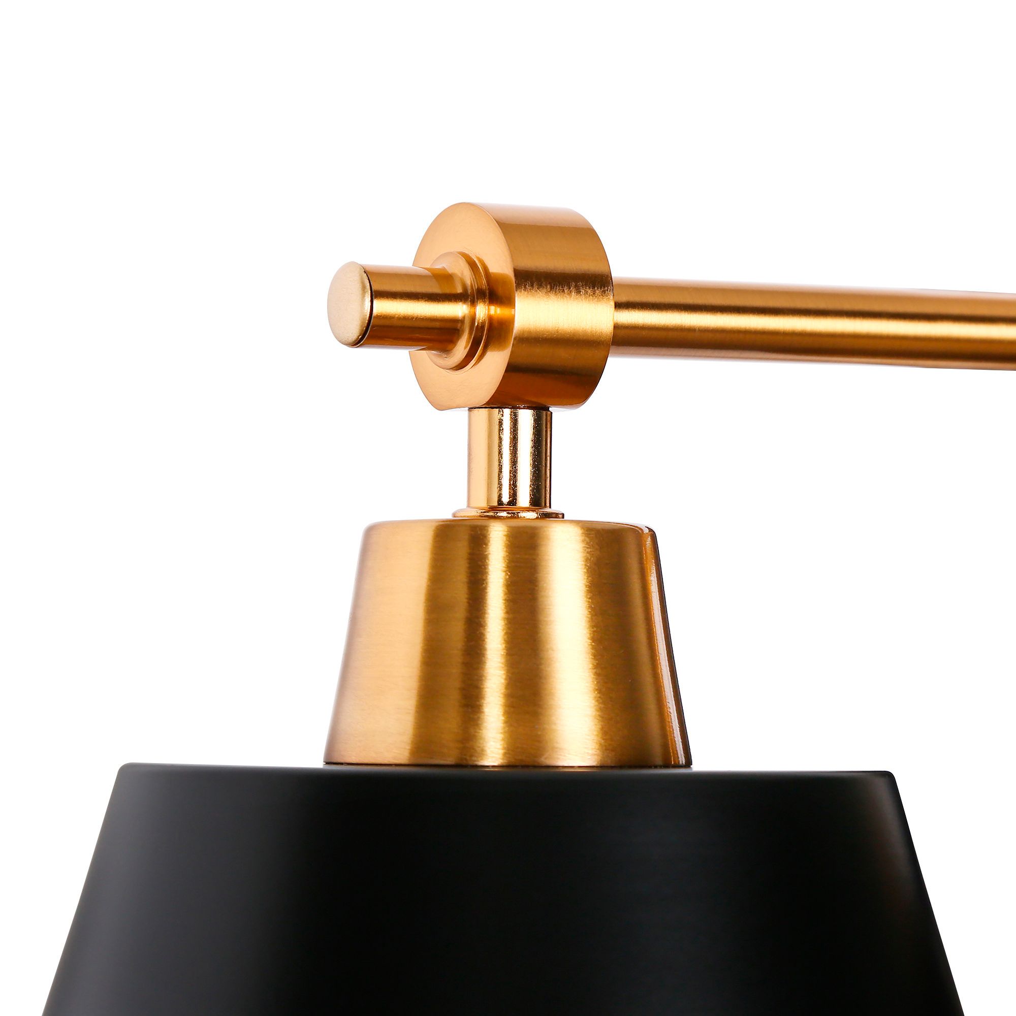 Dyra 3-Light Black Gold Vanity Bath Lights