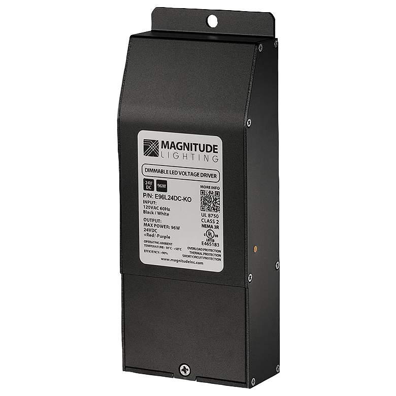 Image 1 E-SERIES 2.67" Wide Black 60W Magnitude Dimmable LED Driver
