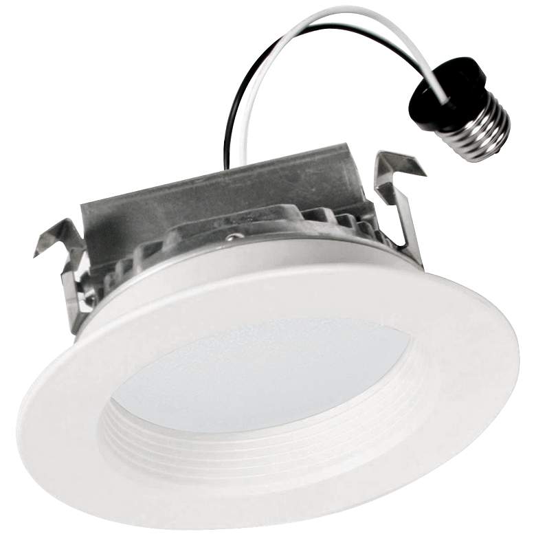 Image 1 E Series 4 inch LED Recessed Light Retrofit Trim