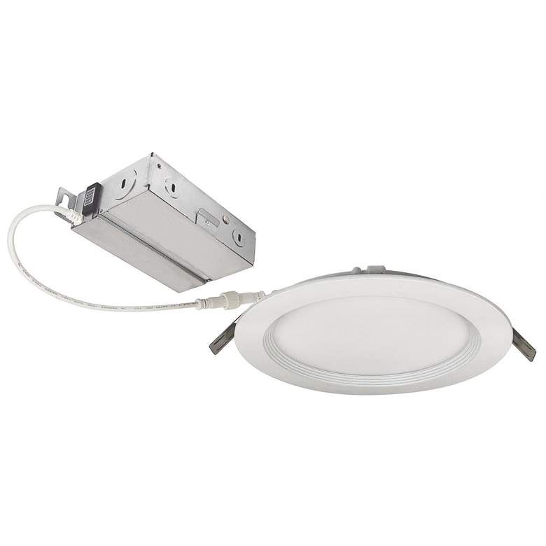 Image 1 E-Series Flin 6 inch White Selectable CCT LED Recessed Downlight