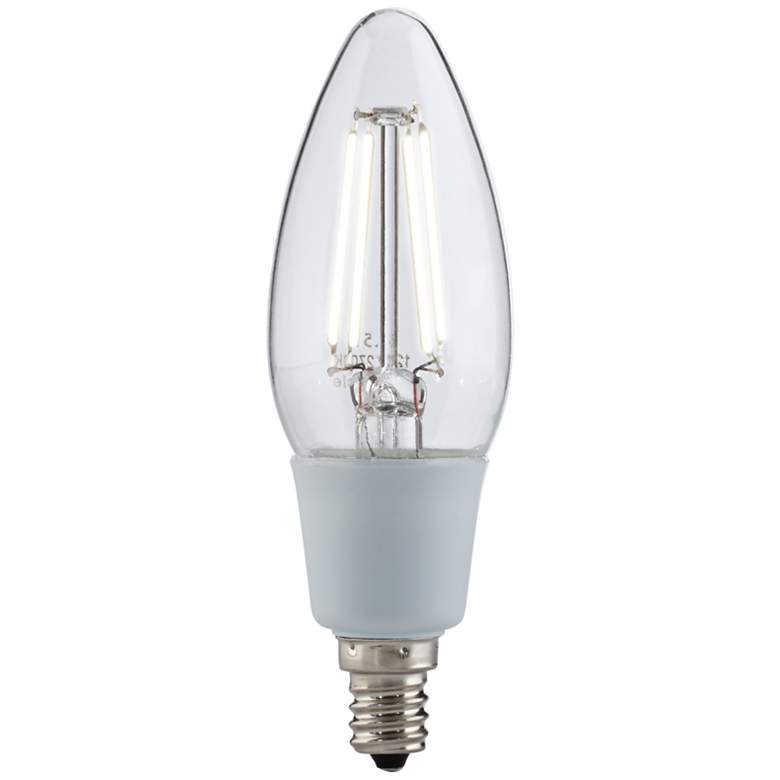 Image 1 E12 Candelabra Base 4.5 Watt LED Filament Light Bulb