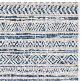 Image3 of Eagean EAG-2335 2'x2'11" Denim and White Outdoor Area Rug more views