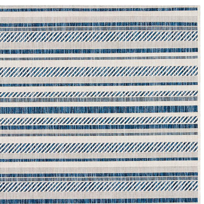 Image 3 Eagean EAG-2337 5'3"x7'7" Navy and White Outdoor Area Rug more views