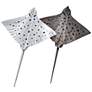 Eagle Rays Pair 30" High Outdoor Metal Wall Art