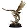 Eagle Taking Flight 24 1/2" High Large Golden Sculpture