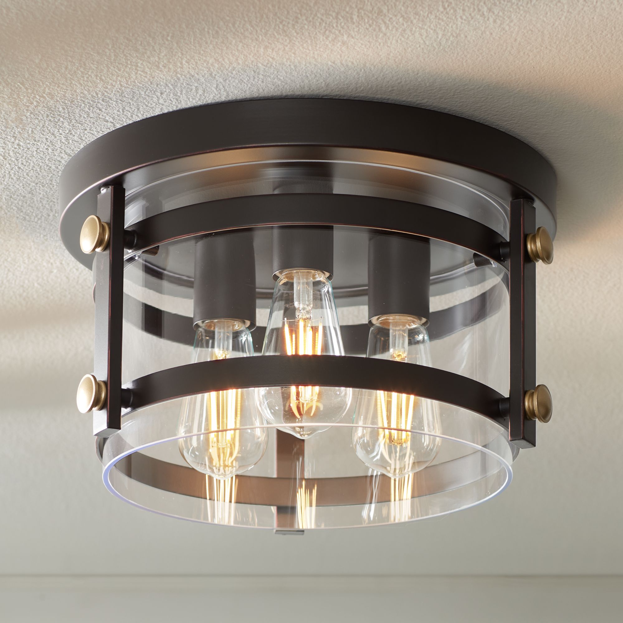 led bronze ceiling light