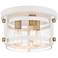 Eagleton 13 1/2" Wide White 3-Light LED Ceiling Light
