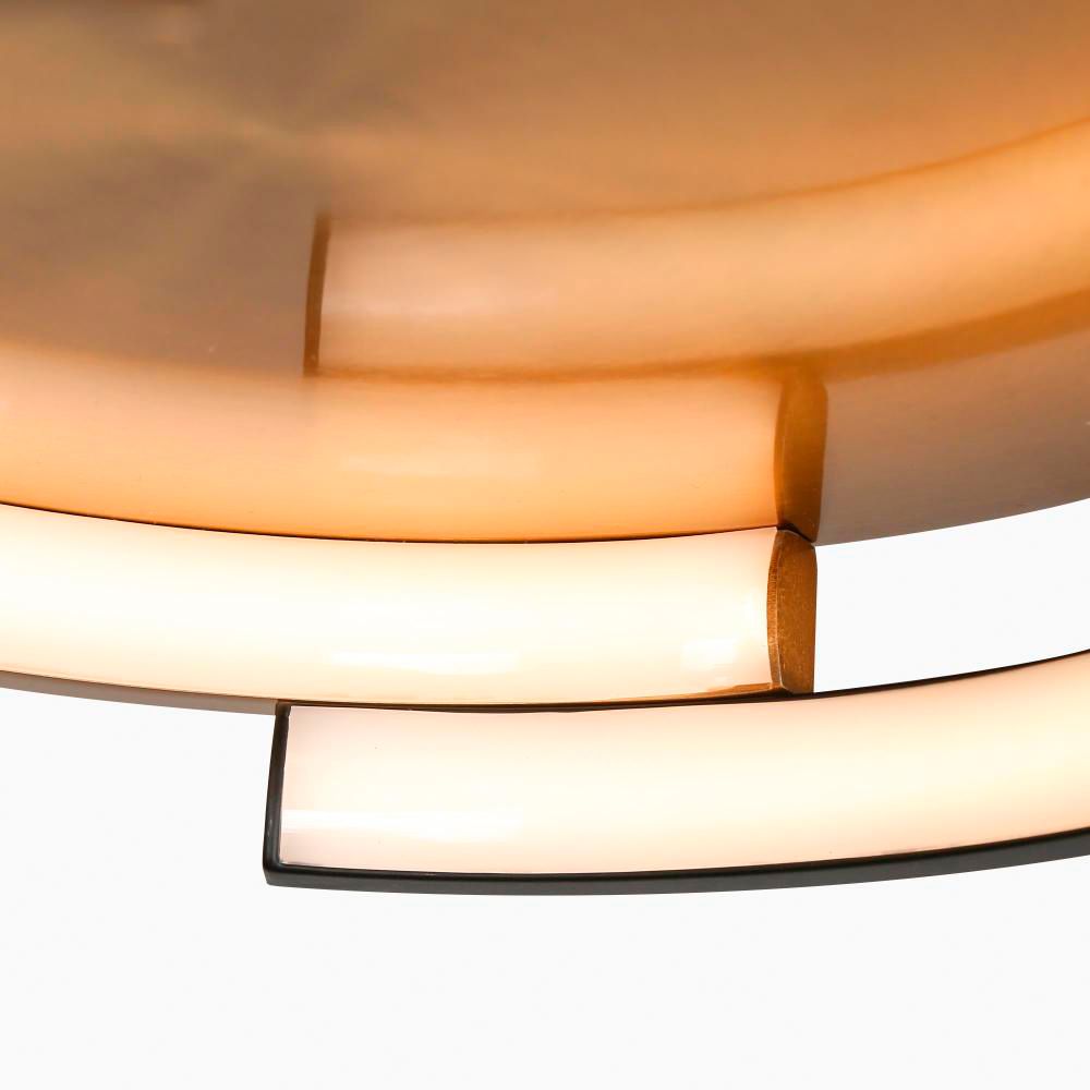 Image 3 Eammenty 12" Wide Plating Brass and Black LED Ceiling Light more views