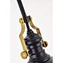 7_Eamon 13" Wide Matte Black and Brass Pendant Light more views