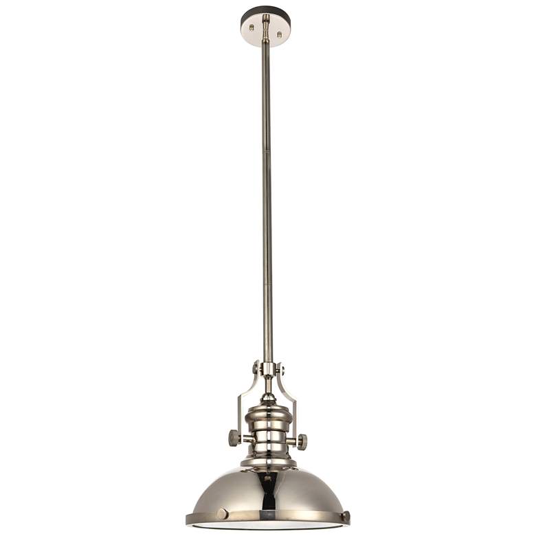 Image 1 Eamon Collection Pendant D13 H13.3 Lt:1 Polished Nickel Finish